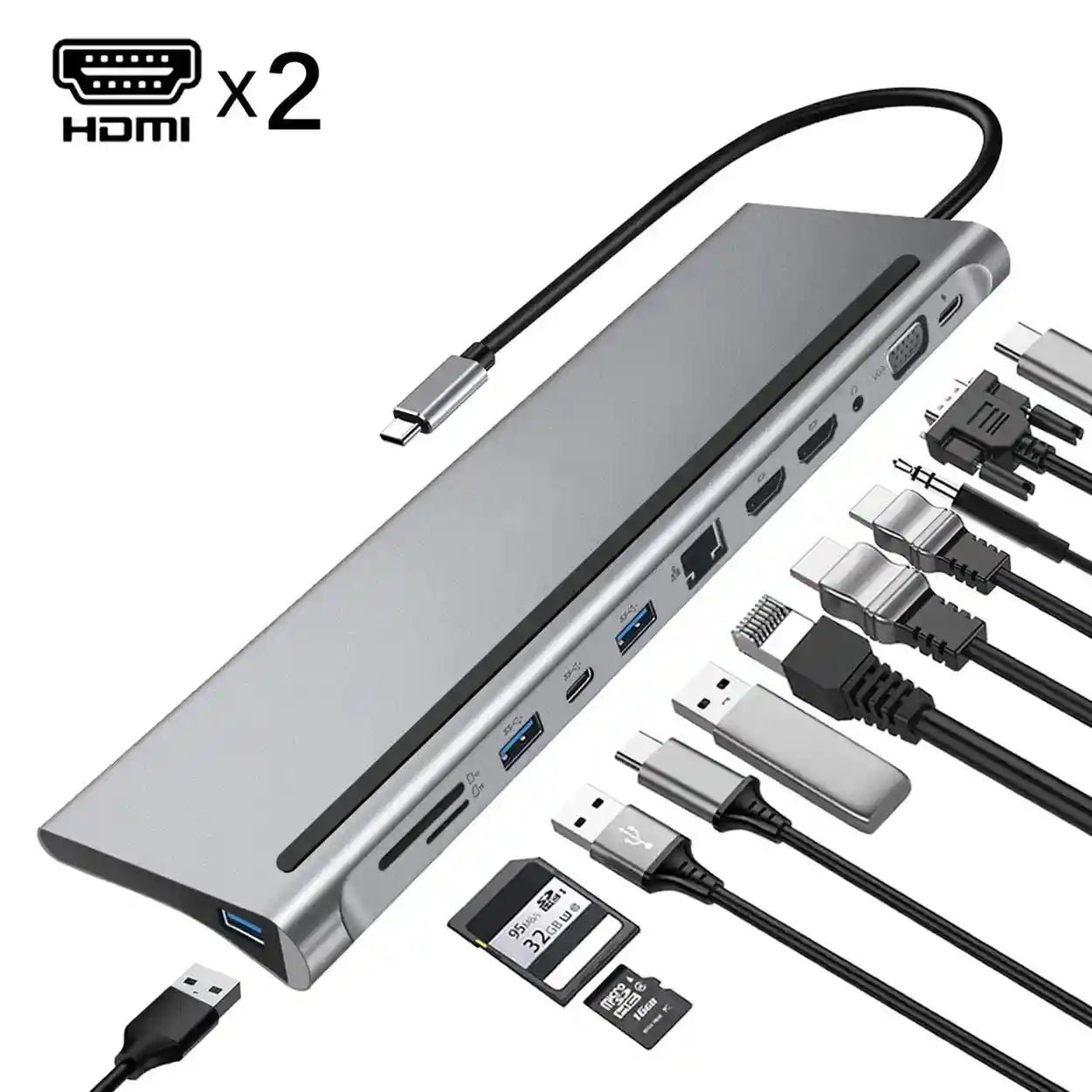 12-in-1 USB-C Docking Station