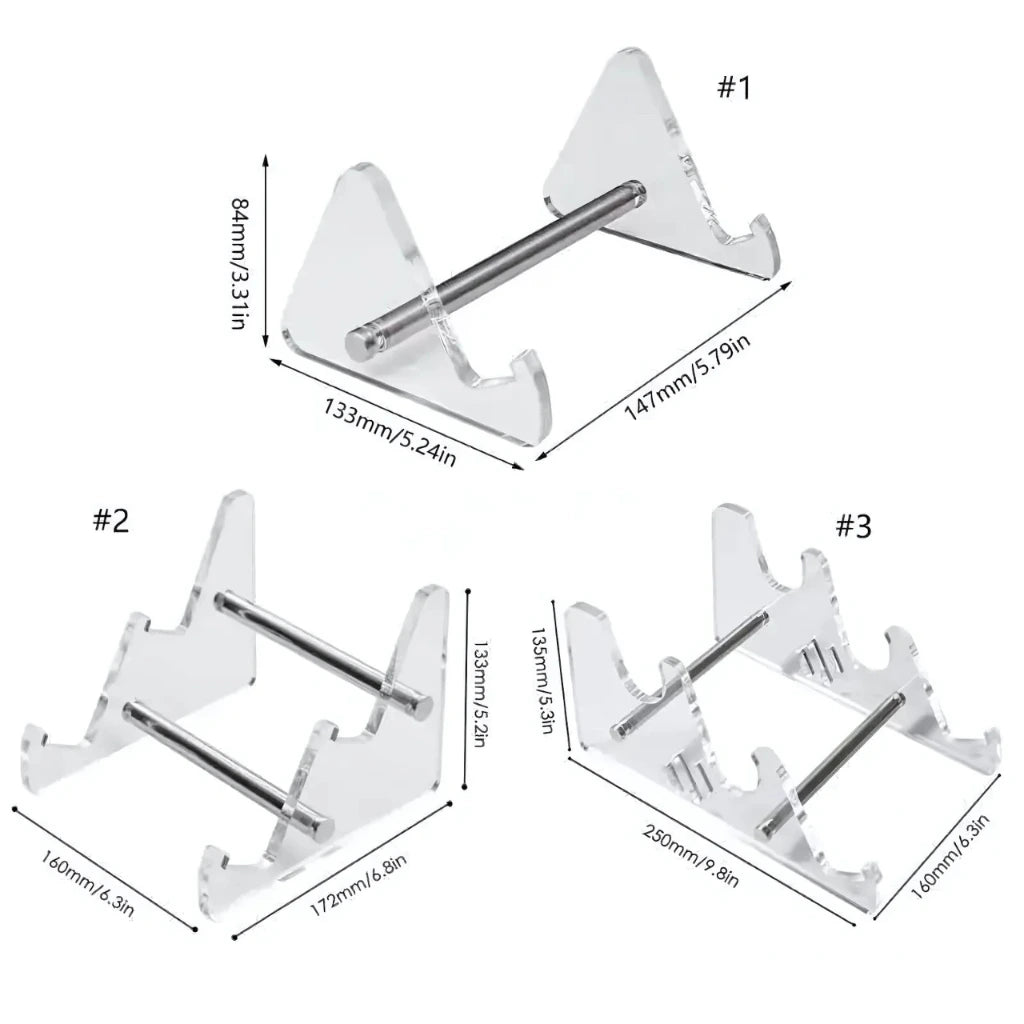 Acrylic mechanical keyboard holder with size and dimensions