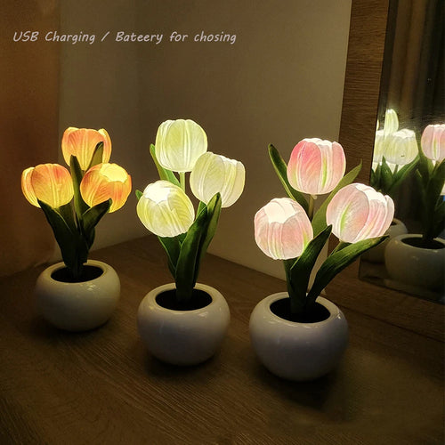 Aesthetic Tulip Night Lamp