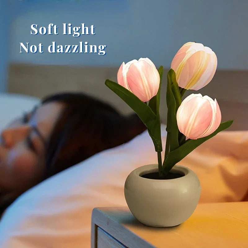 Aesthetic Tulip Night Lamp