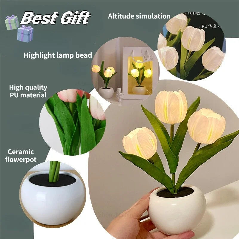 Aesthetic Tulip Night Lamp