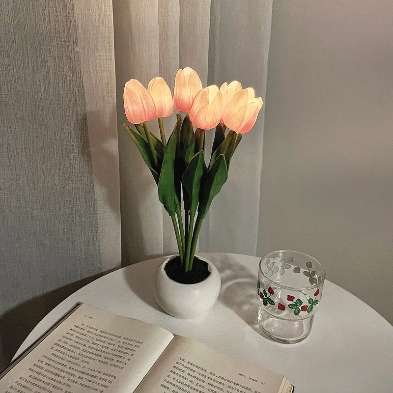 Aesthetic Tulip Night Lamp