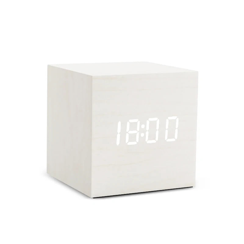 Wooden Digital Alarm Clock